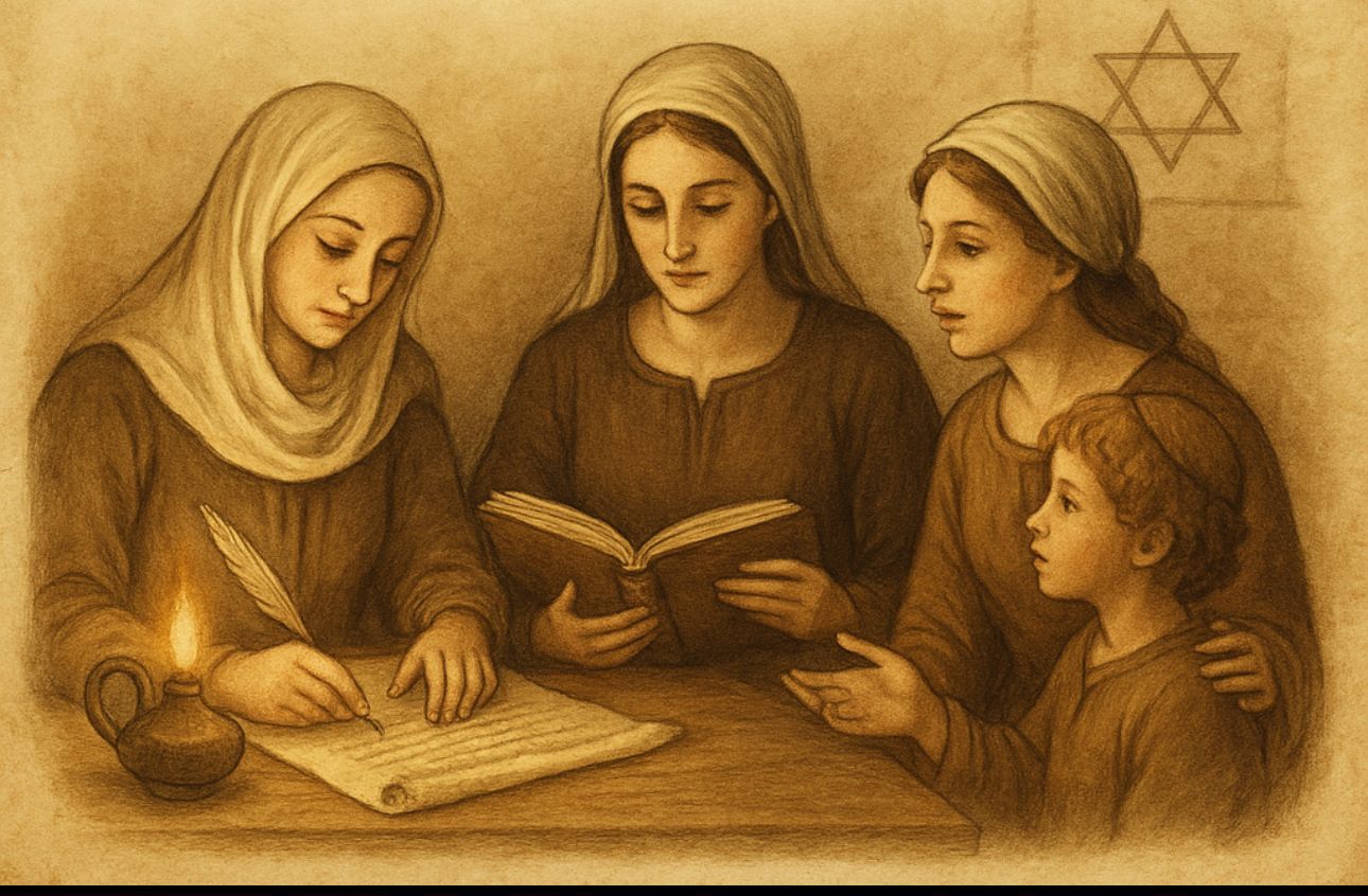 Portrait Yokhéved, Myriam, Rahel - Les troyes filles de Rashi